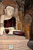 Bagan Myanmar. Buddha statue of the Thambula Temple. 